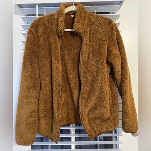 Uniqlo Brown Teddy Jacket
